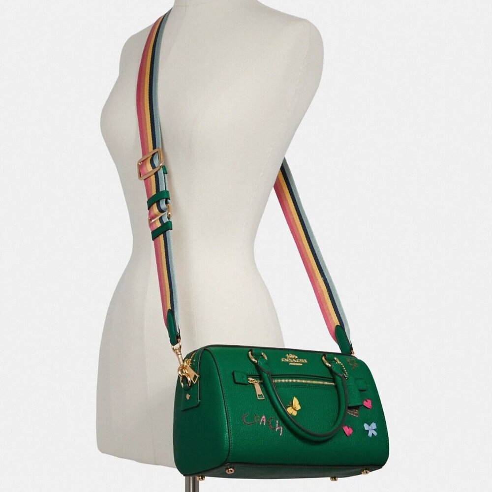 COACH Rowan Satchel with Diary Embroidery C8280 - Picture 9 of 12